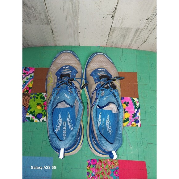 Hoka One One Bondi 3 Mens 12 Running Shoes Low Top Athletic F10014G Blue Gray main image 8